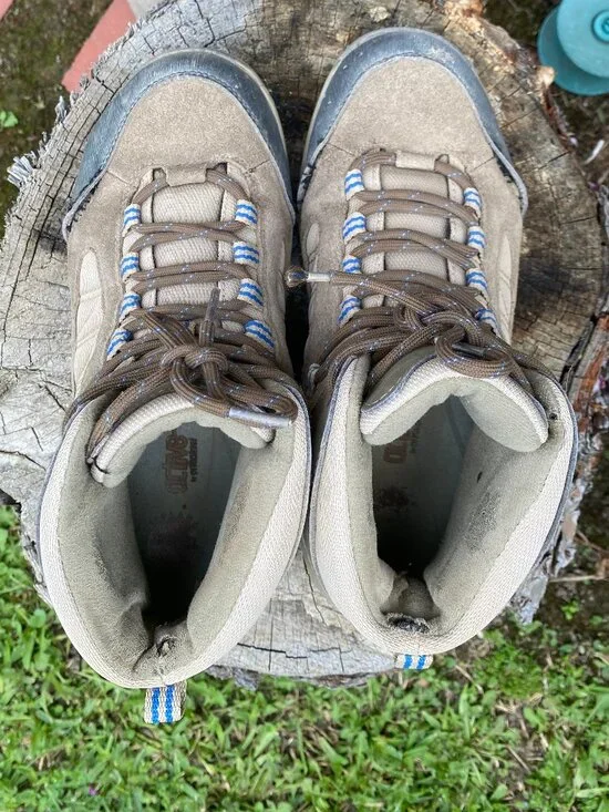 Denali Tan Suede Hiking Boots Size 8.5 - Picture 2 of 13
